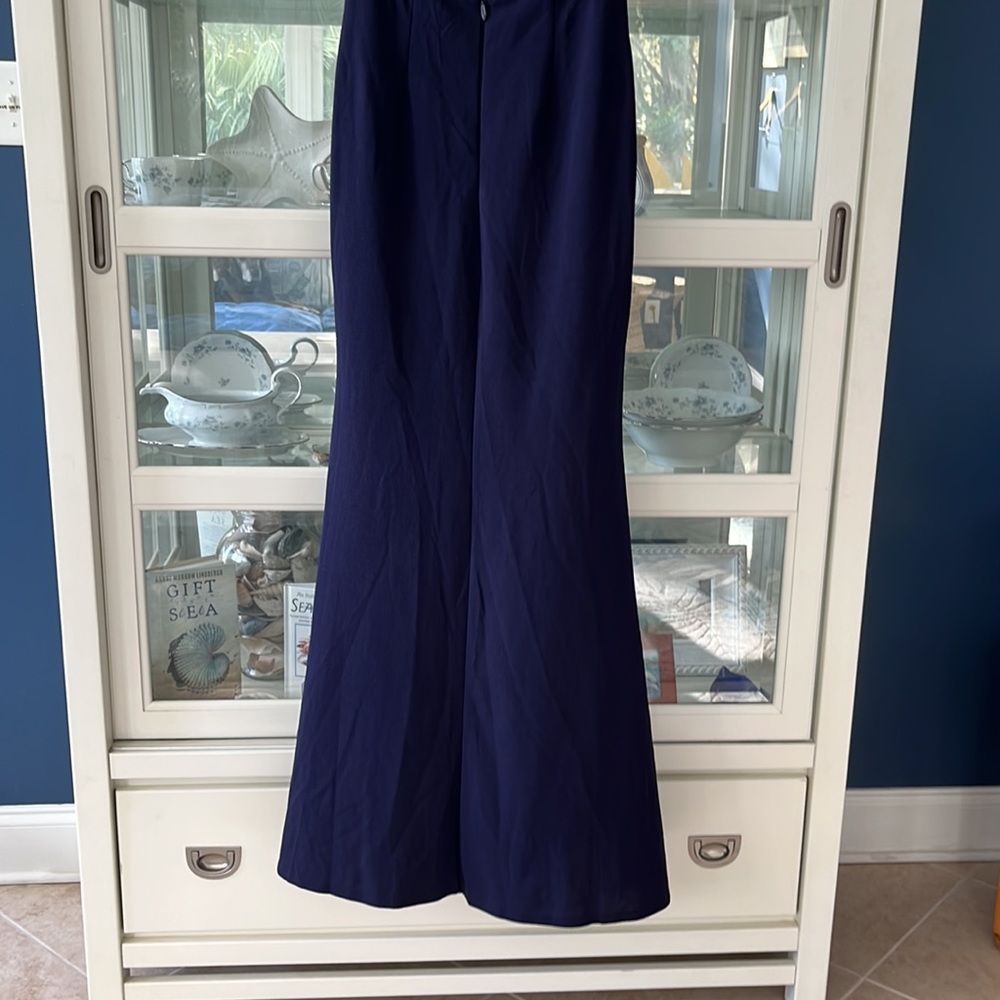 Lulu’s Maxi Dress Love Potion Navy Lace Halter - Picture 10 of 15